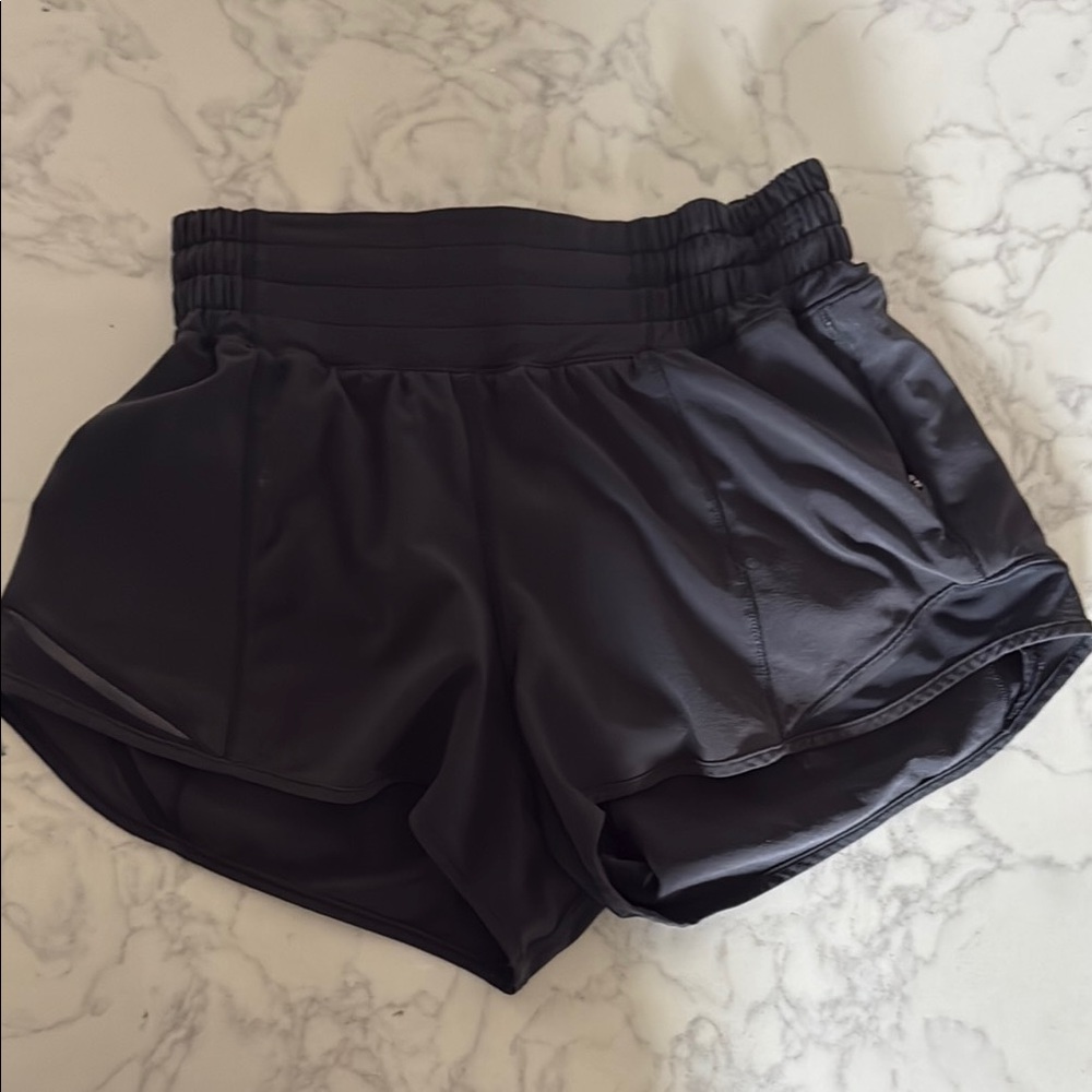 Women's Lululemon High Rise Black Shorts with 2.5” inseam